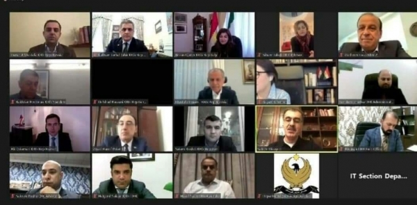 سلام عارف روشدی در جلسه صفین دزه‌یی با نمایندگان حکومت اقلیم کردستان در خارج شرکت کرد