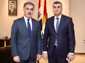 «سلام رشدی» با «صفین دزه‌یی» رئیس اداره روابط خارجی حکومت اقلیم کردستان دیدار کرد